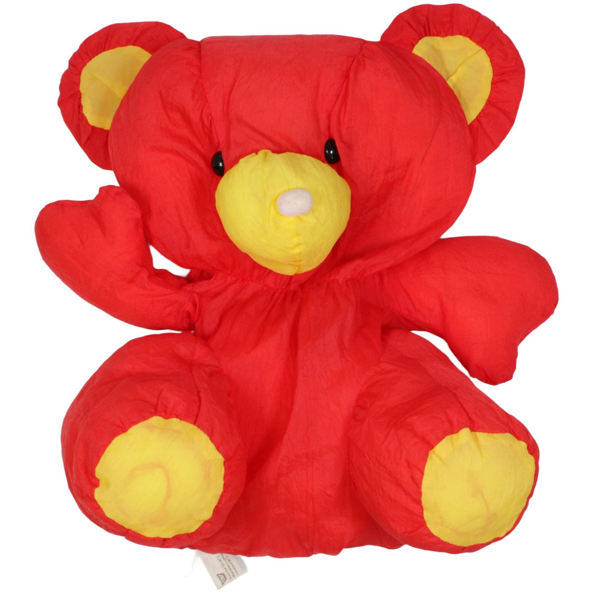 123000019284 Euro Play Knautschi, großer roter Bär Kuscheltier Kumpel Leo 40cm _Vintage_ Bär