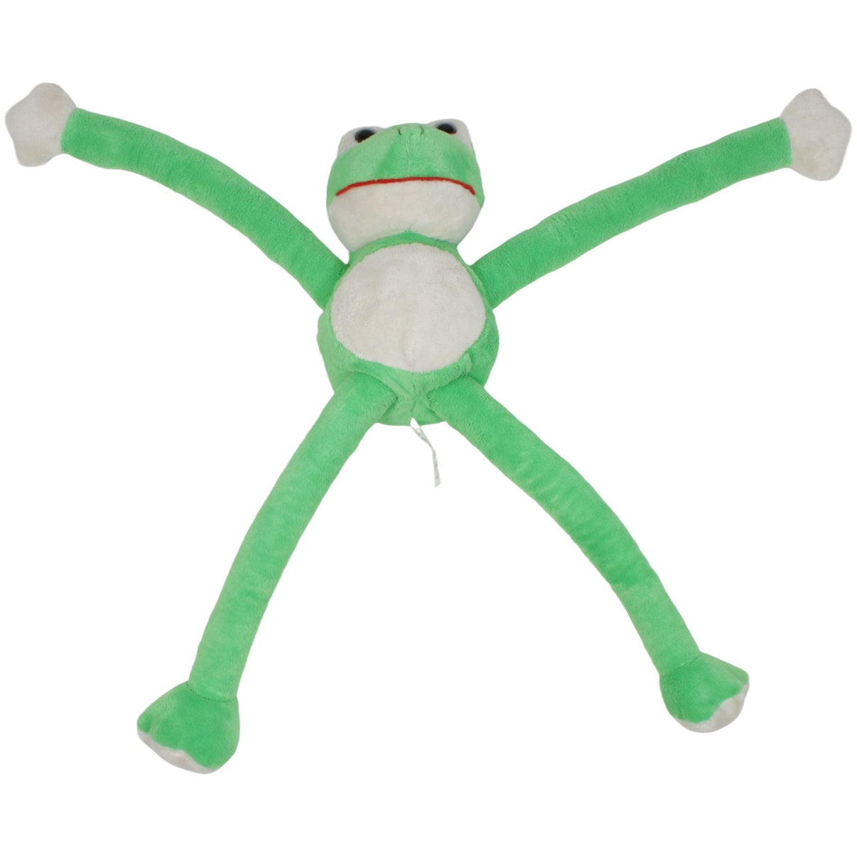 123000019290 TE - Importe Schlenker Frosch mit Klett - Händen Kuscheltier Kumpel Leo 55cm Beige ebay - stofftiere