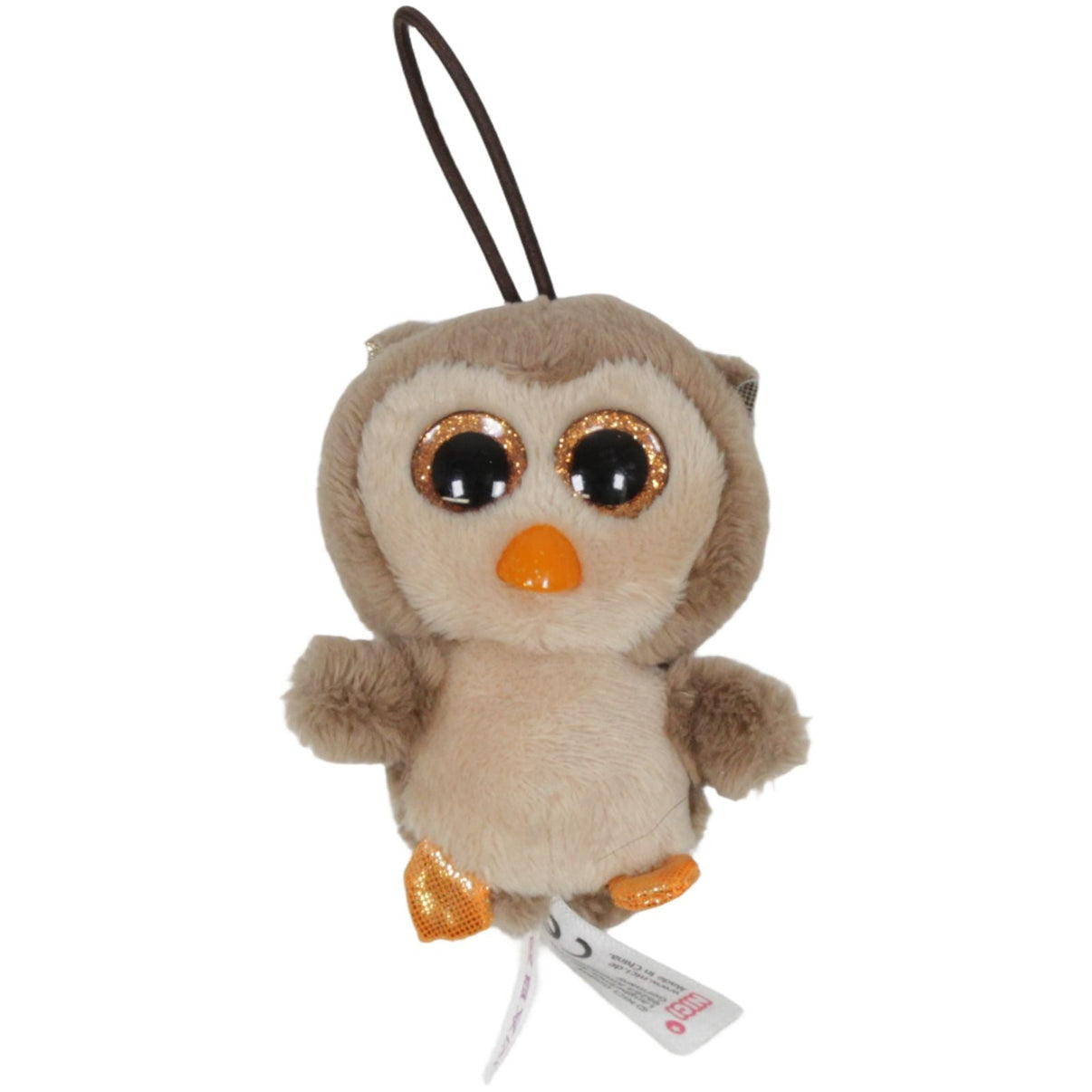 123000019296 NICI Glubschis, Eule Twila Schlüsselanhänger Kumpel Leo 10cm Beige Braun