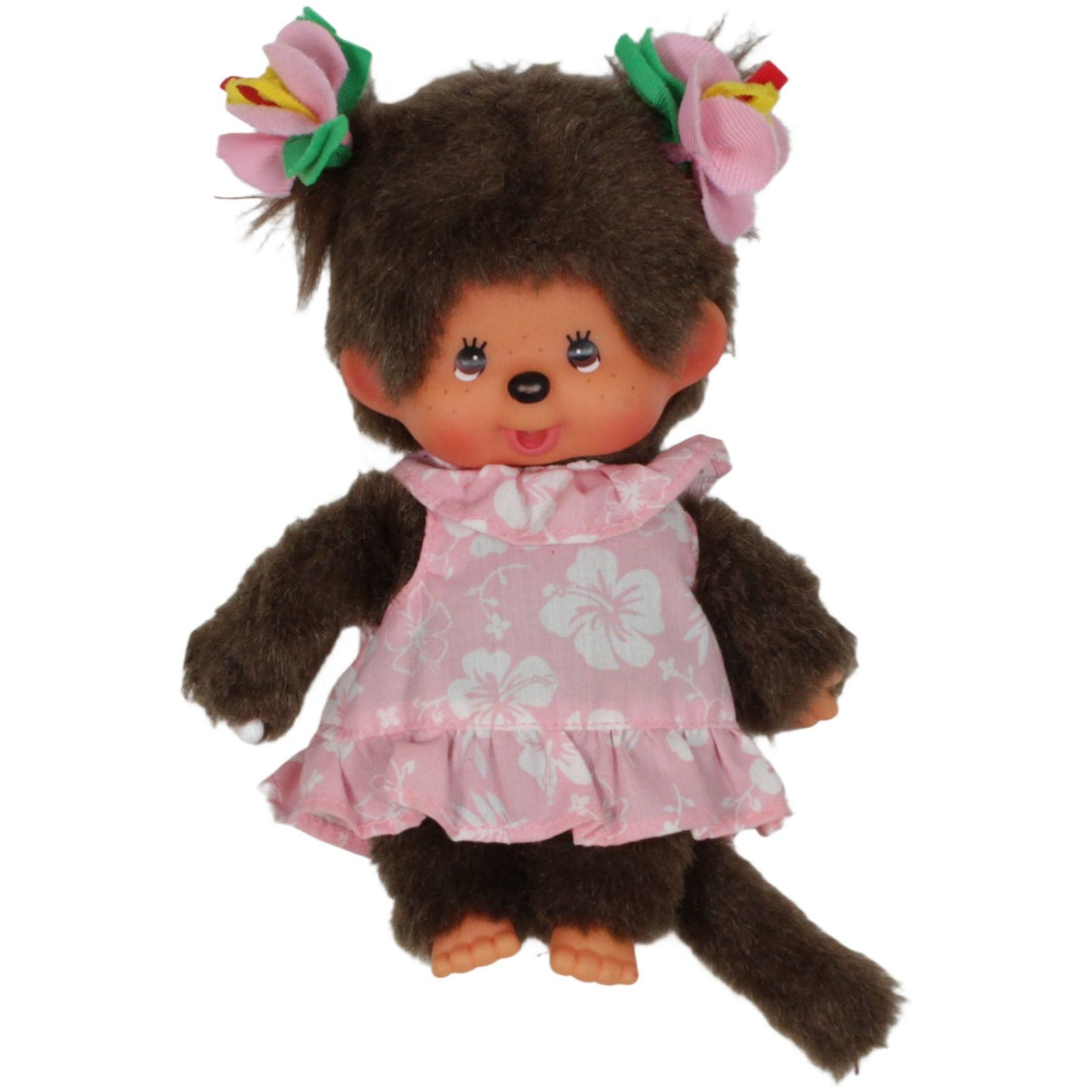 123000019311 Sekiguchi Monchhichi, Mädchen mit Blumen - Zöpfen & rosa Kleid Kuscheltier Kumpel Leo 19cm Braun ebay - 20 - stofftiere