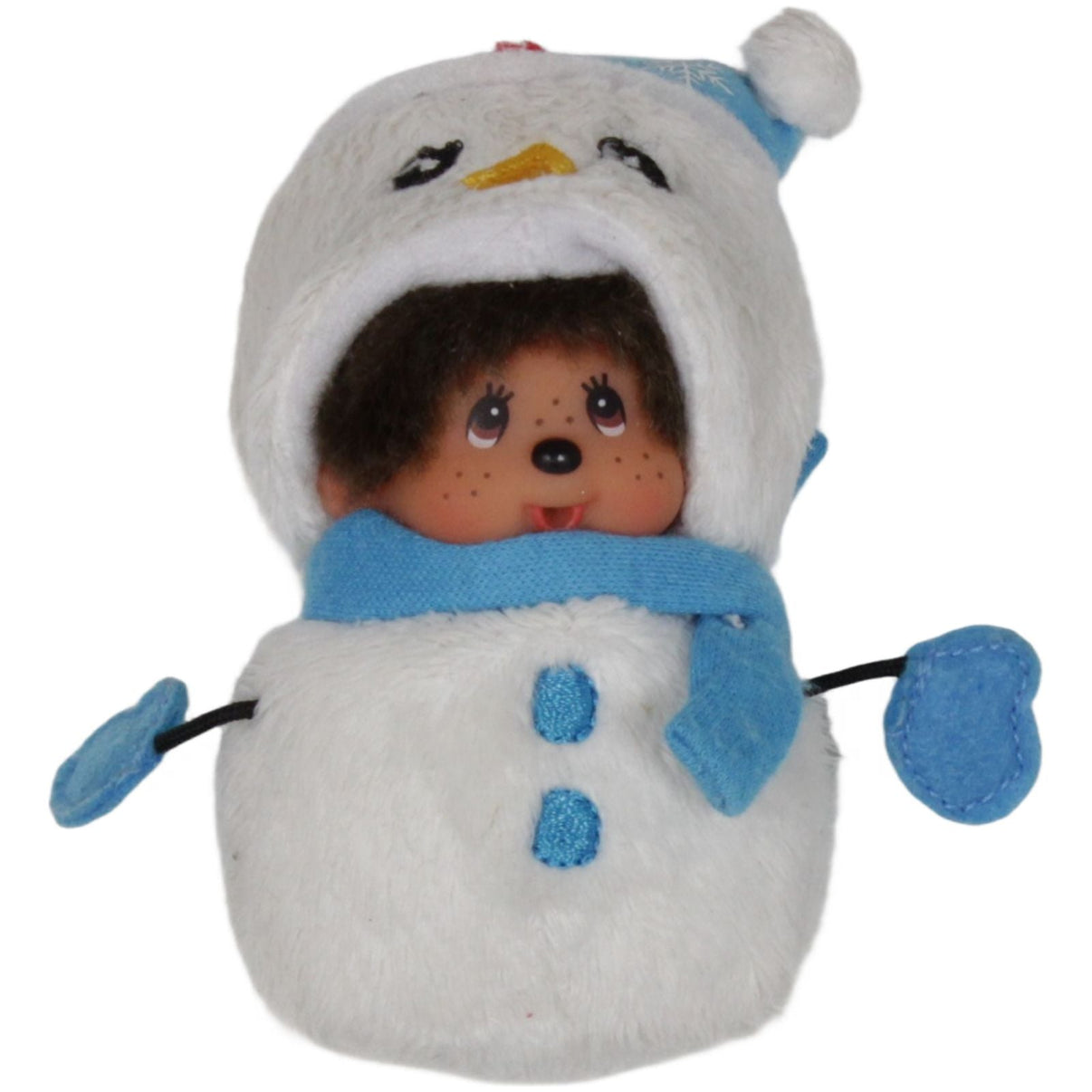123000019315 Sekiguchi Mini Monchhichi, Junge als Schneemann Kuscheltier Kumpel Leo 9cm ebay - stofftiere Gebraucht