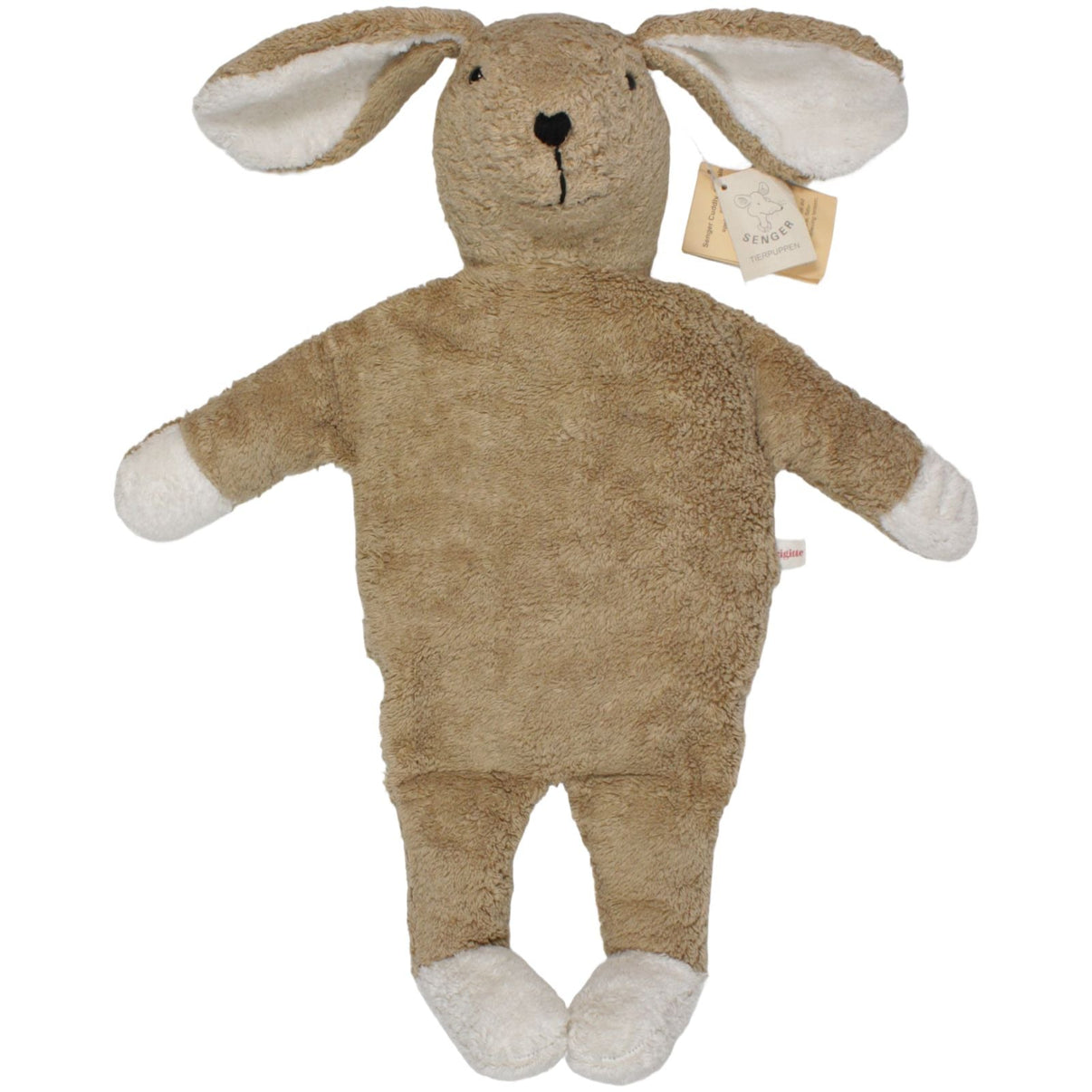 123000019322 Sänger Brigitte, XL Hase Wärmekissen mit Bezug Kumpel Leo 50cm Beige Braun