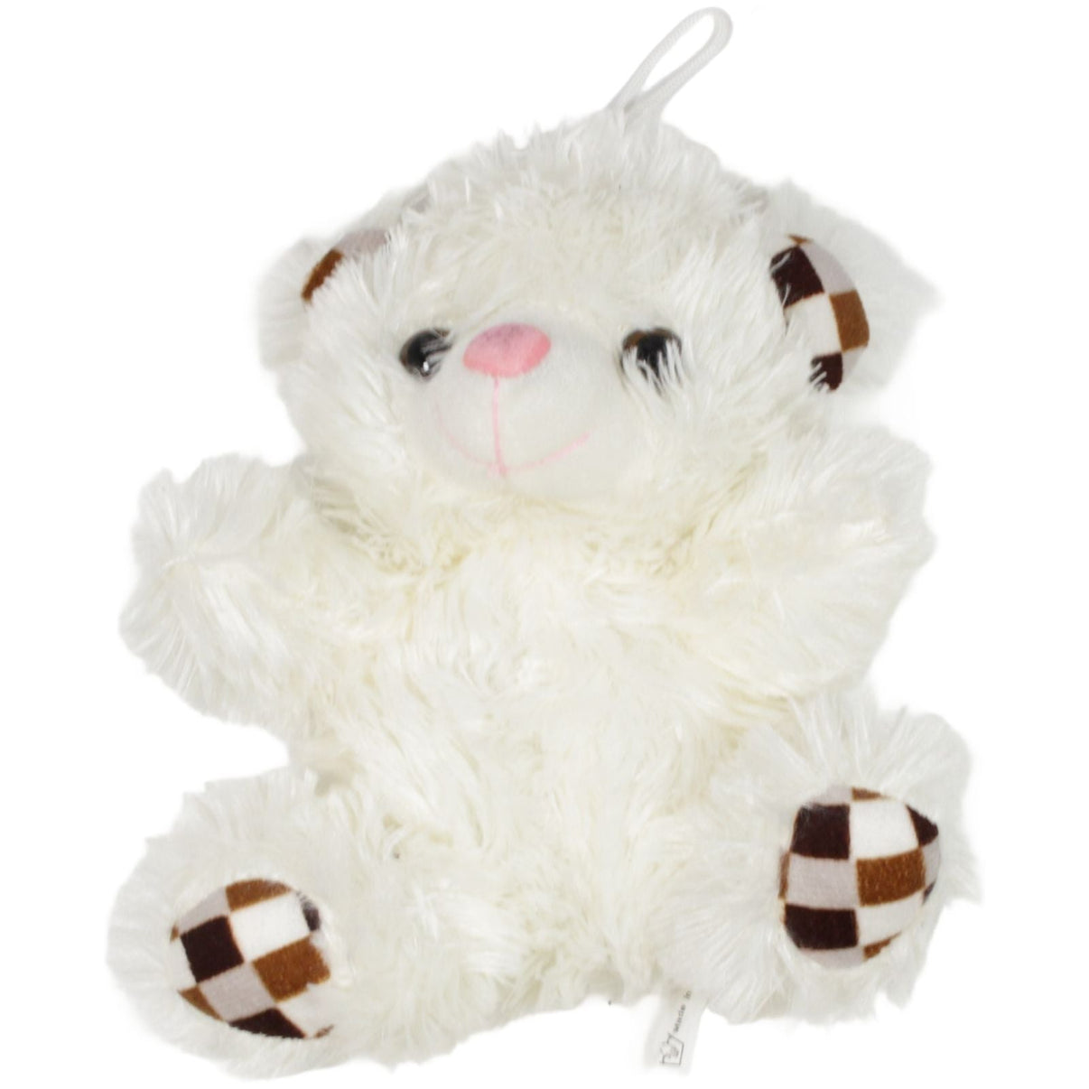 123000019408 Paul Import Zotteliger Teddybär mit karierten Ohren und Füßen Kuscheltier Kumpel Leo 22cm Braun ebay - stofftiere