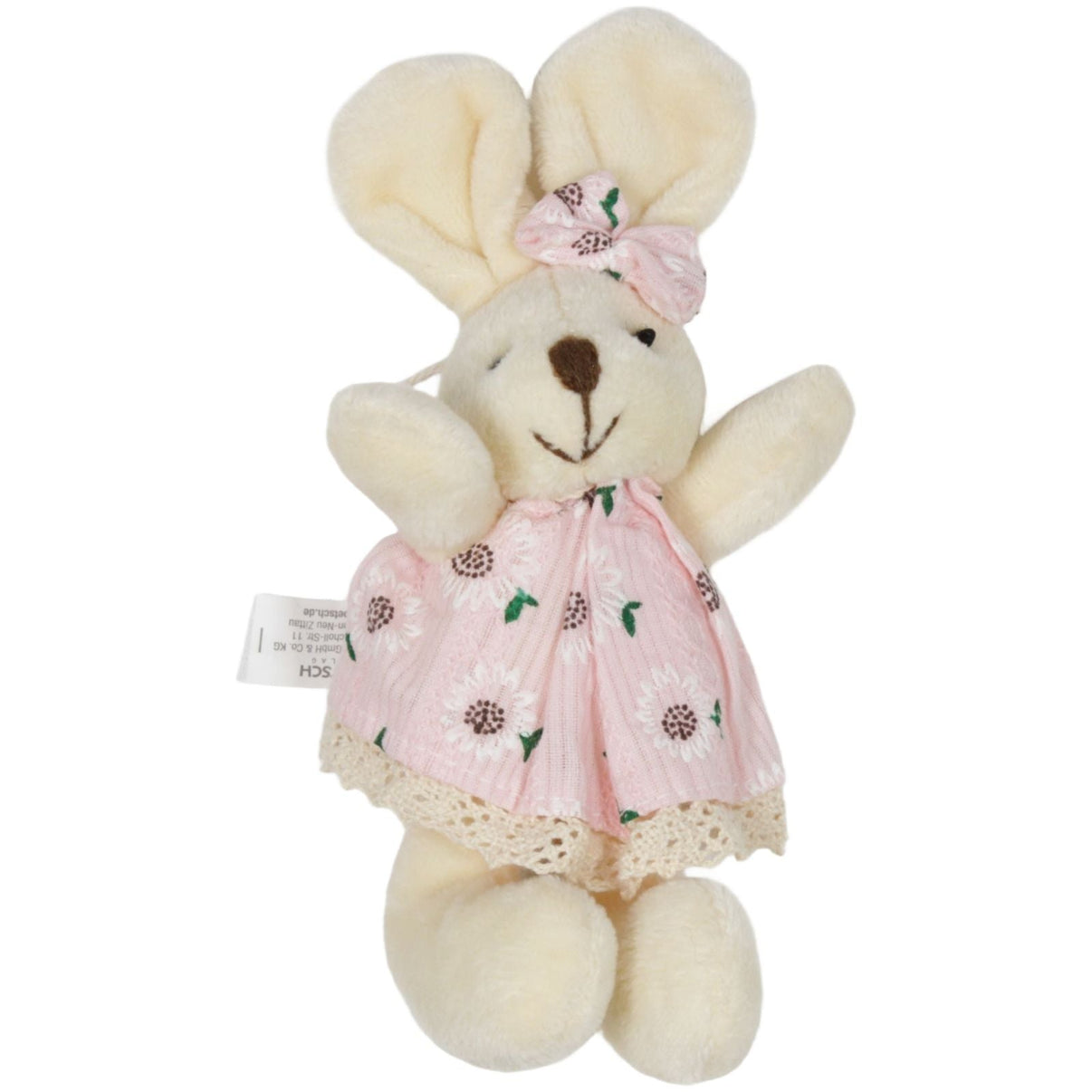 123000019426 Trötsch Verlag Kleines Hasenmädchen mit rosa Kleid Kuscheltier Kumpel Leo 15cm Beige ebay - stofftiere