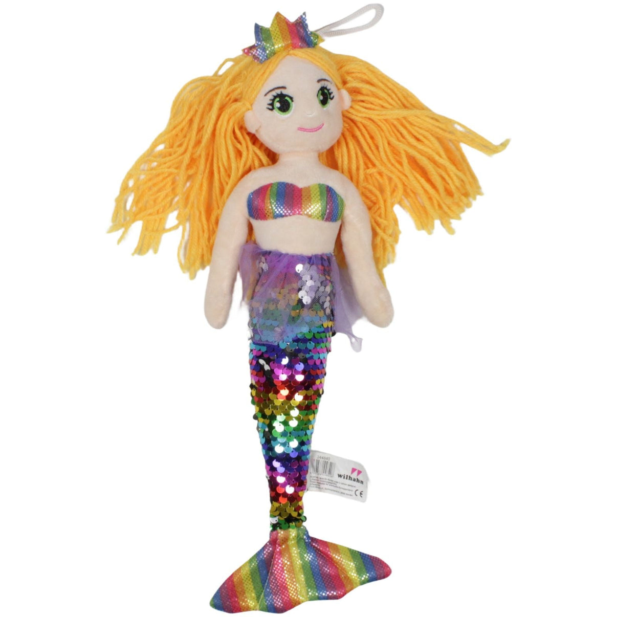 123000019452 Weidner Wilhahn Meerjungfrau mit Regenbogen - Pailletten - Flosse Plüschfigur Kumpel Leo 35cm ebay - stofftiere Gebraucht