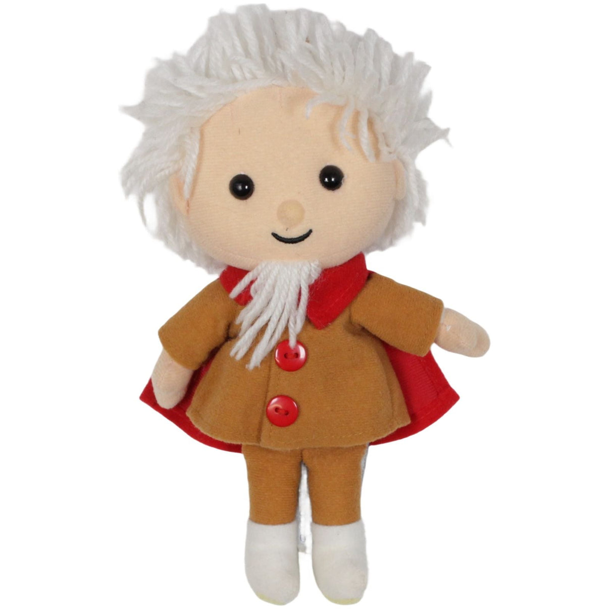 123000019460 Heunec Unser Sandmännchen mit brauner Kleidung Plüschfigur Kumpel Leo 2018 20cm _Vintage_