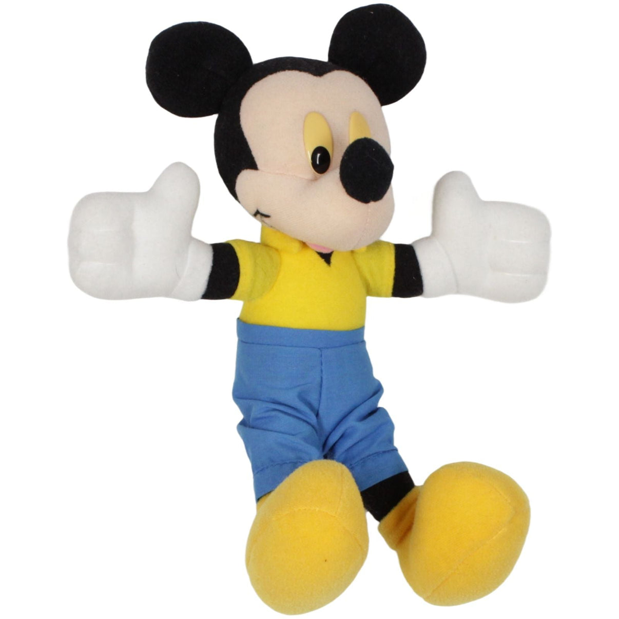123000019469 Mattel Disney Micky Maus mit gelbem Shirt & blauer Hose Kuscheltier Kumpel Leo 24cm _Vintage_ Charakter
