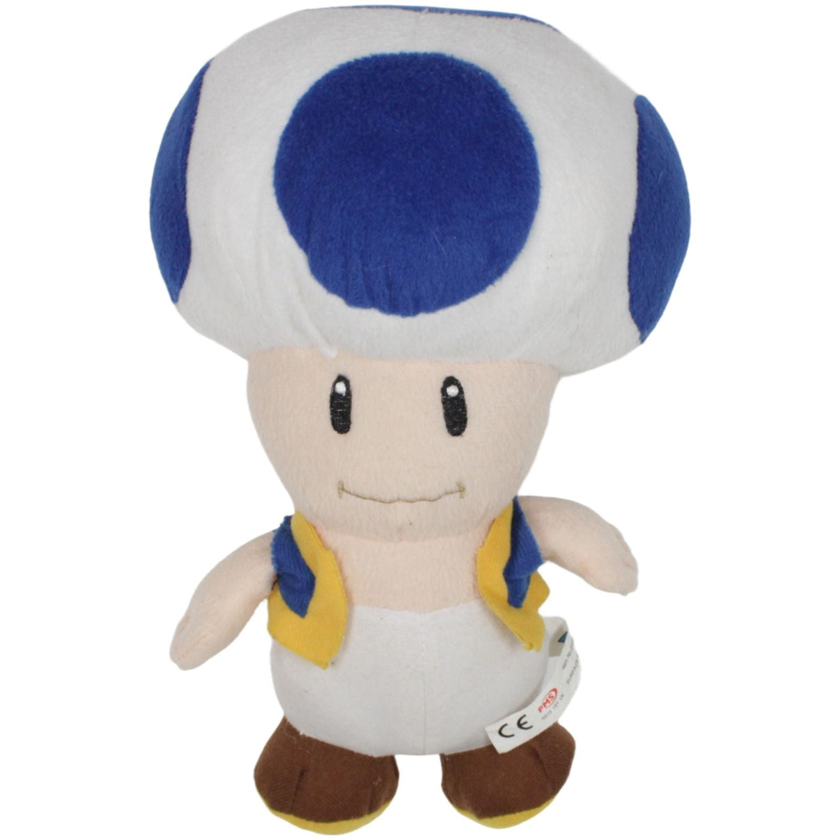 123000019512 PMS Blauer Toad aus Super Mario Plüschfigur Kumpel Leo 28cm Beige Blau