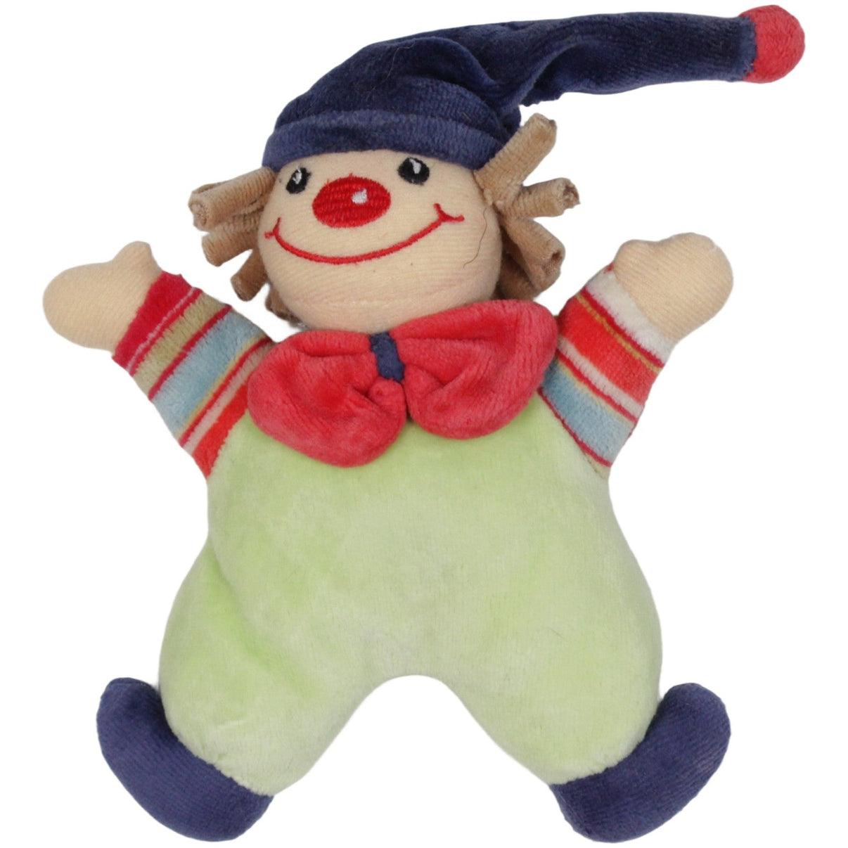 123000019530 Sterntaler Clown mit roter Fliege Spielfigur mit Rassel Kumpel Leo 16cm _Vintage_ Clown