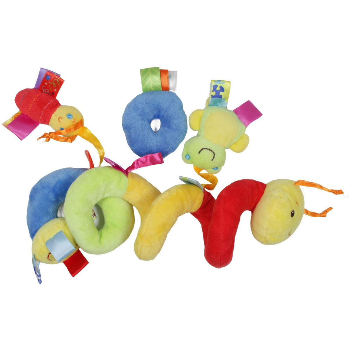 123000019552 TaGgies Süße bunte Raupe mit Frosch & Biene Activity - Spirale Kumpel Leo 25cm Activity - Spirale Baby & Kleinkind