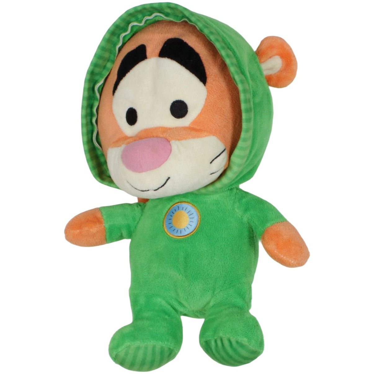 123000019624 PTS SRL Tigger in grünem Strampler aus Disney Winnie Puuh Kuscheltier Kumpel Leo 33cm Beige Charakter