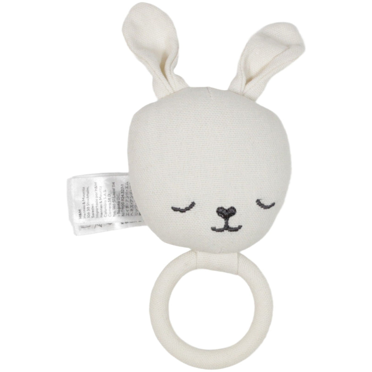 123000019641 H&M HOME, süßer schlafender Hase Greifling mit Rassel Kumpel Leo 15cm ebay - baby - sonstiges Gebraucht