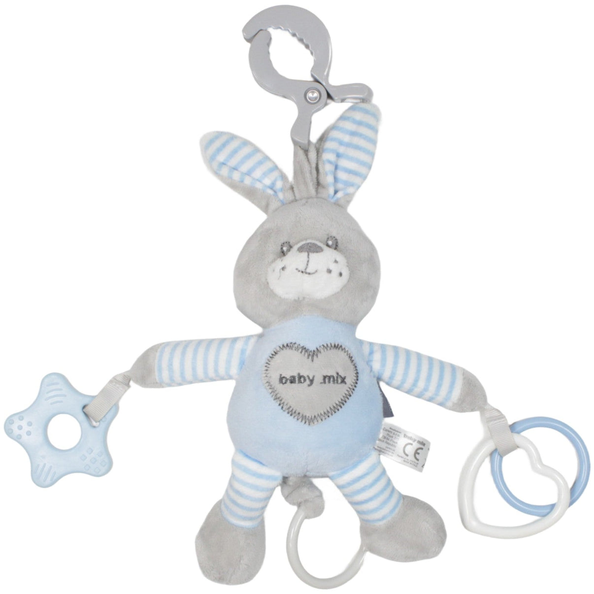 123000019686 CARERO baby mix, blauer Hase mit Vibrationsfunktion Activity - Kuscheltier Kumpel Leo 22cm Activity - Kuscheltier Blau