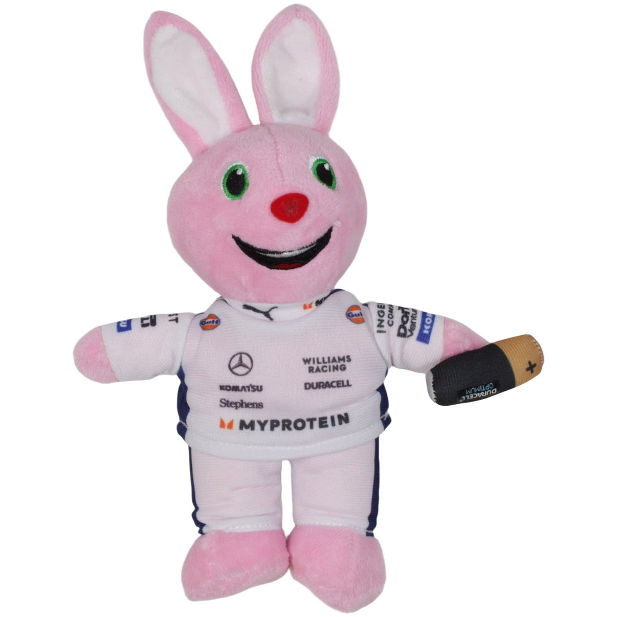 123000019710 BrandPremiums Williams Racing, Duracell Hase Plüschfigur Kumpel Leo 19cm ebay - stofftiere Gebraucht
