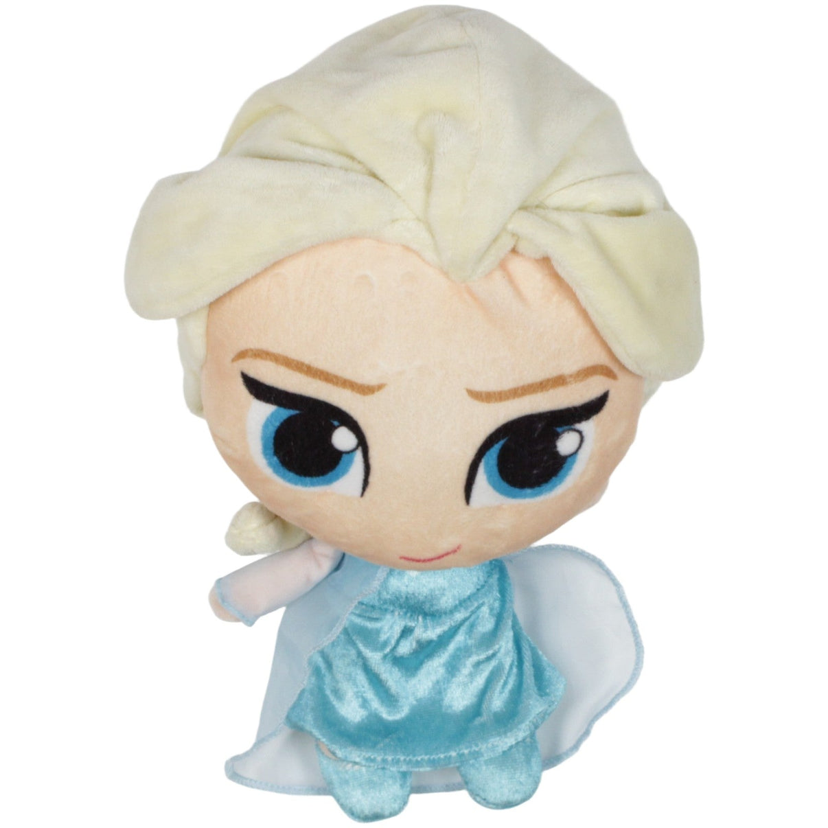123000019808 PTS SRL Elsa mit großem Kopf aus Disney Frozen Plüschfigur Kumpel Leo 25cm Beige Blau