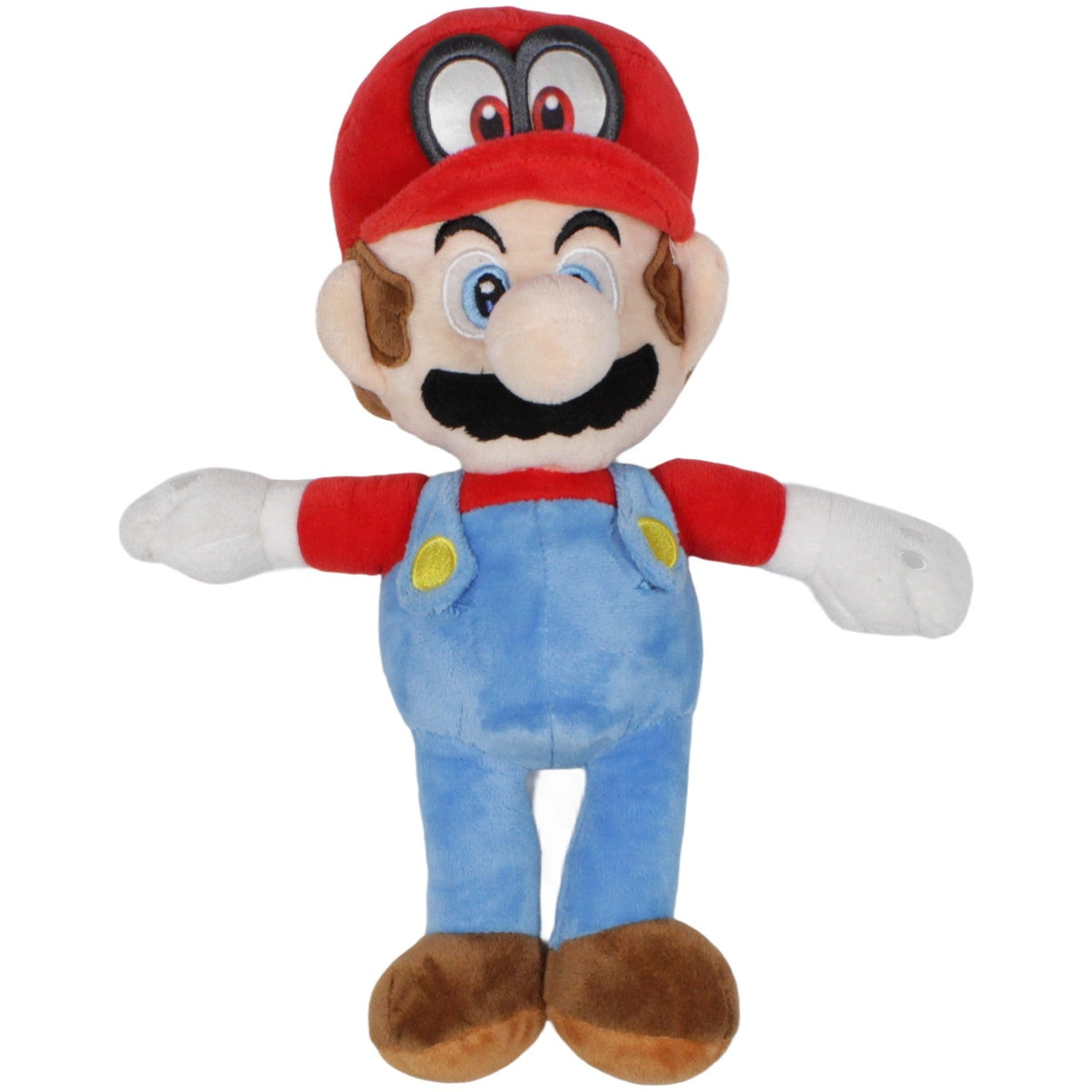 123000019850 Unbekannt Mario mit Cappy aus Super Mario Odyssey Plüschfigur Kumpel Leo 33cm Blau Charakter