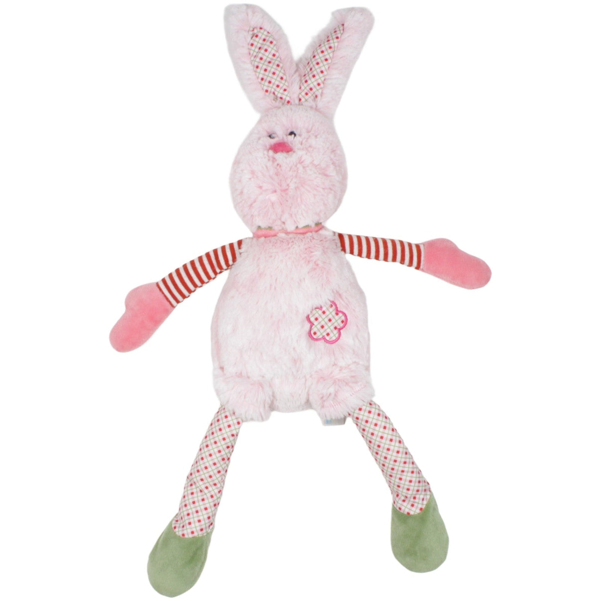 123000019865 Heunec Patchwork Schlenker Hase, rosa Kuscheltier Kumpel Leo 31cm ebay - stofftiere Gebraucht