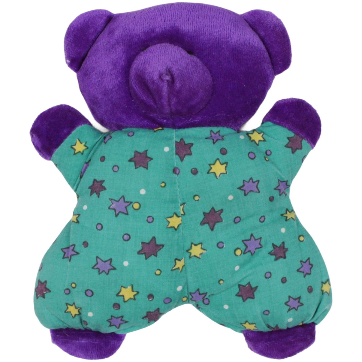 123000019916 Unbekannt Süßer Bär mit Muster, lila - grün Greifling mit Rassel Kumpel Leo 20cm Bär ebay - 20 - baby - sonstiges