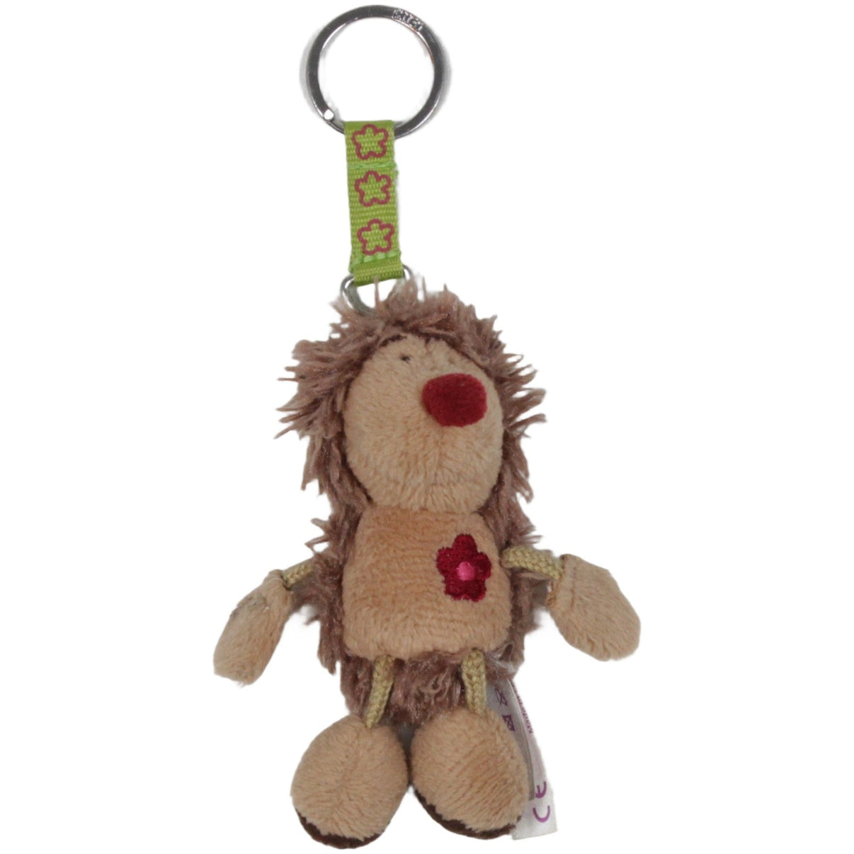 123000019934 NICI Talisminis, Igel Schlüsselanhänger Kumpel Leo 10cm Beige Braun