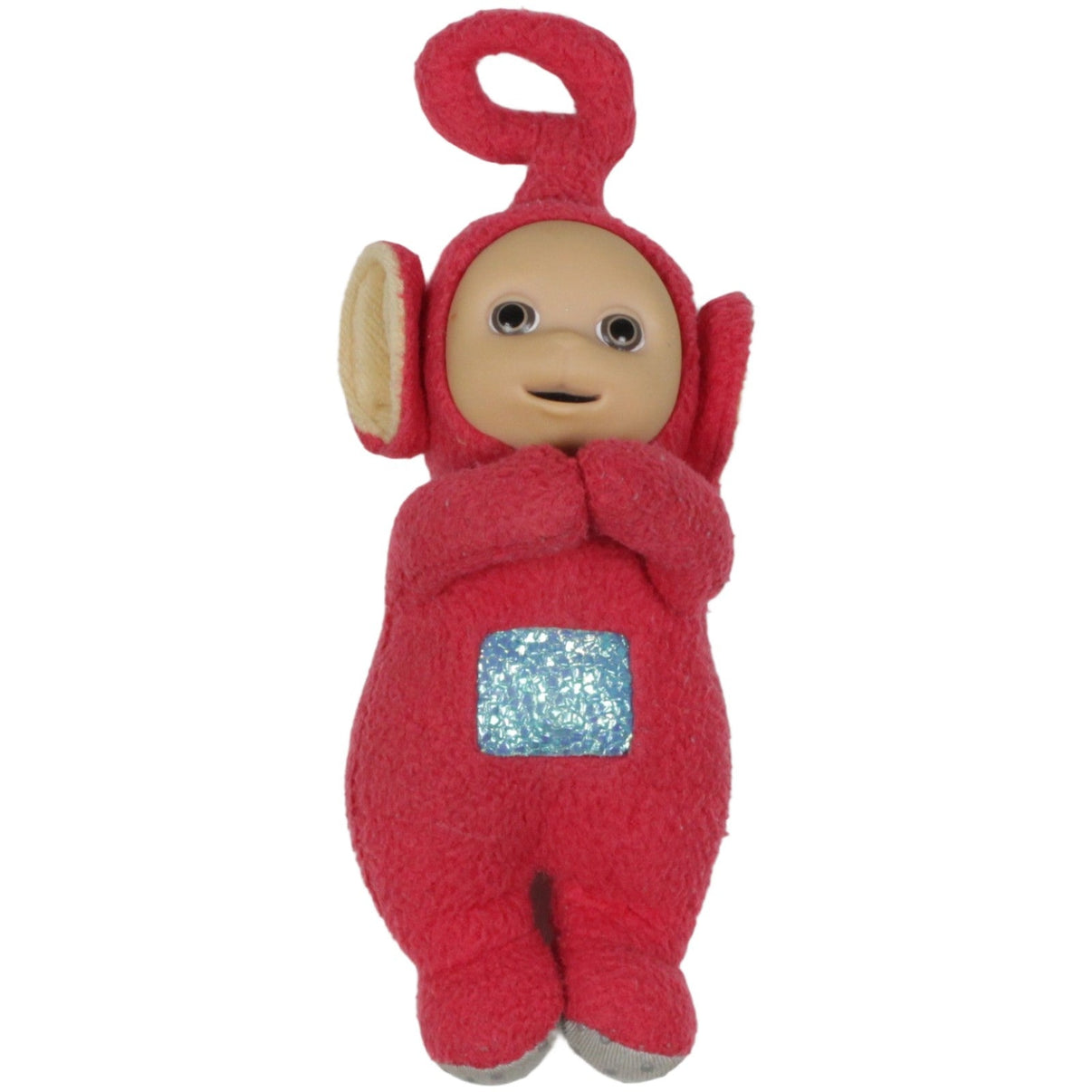 123000019986 Golden Bear Teletubbies, Klammer Po Plüschfigur Kumpel Leo 1996 19cm _Vintage_