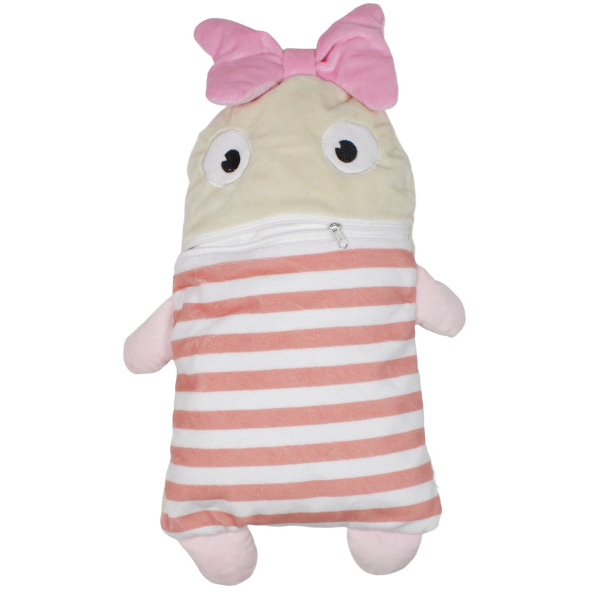 123000020056 Betten Duscher Monster mit Stauraum, rosa Kissen Kumpel Leo 24cm 40cm Beige