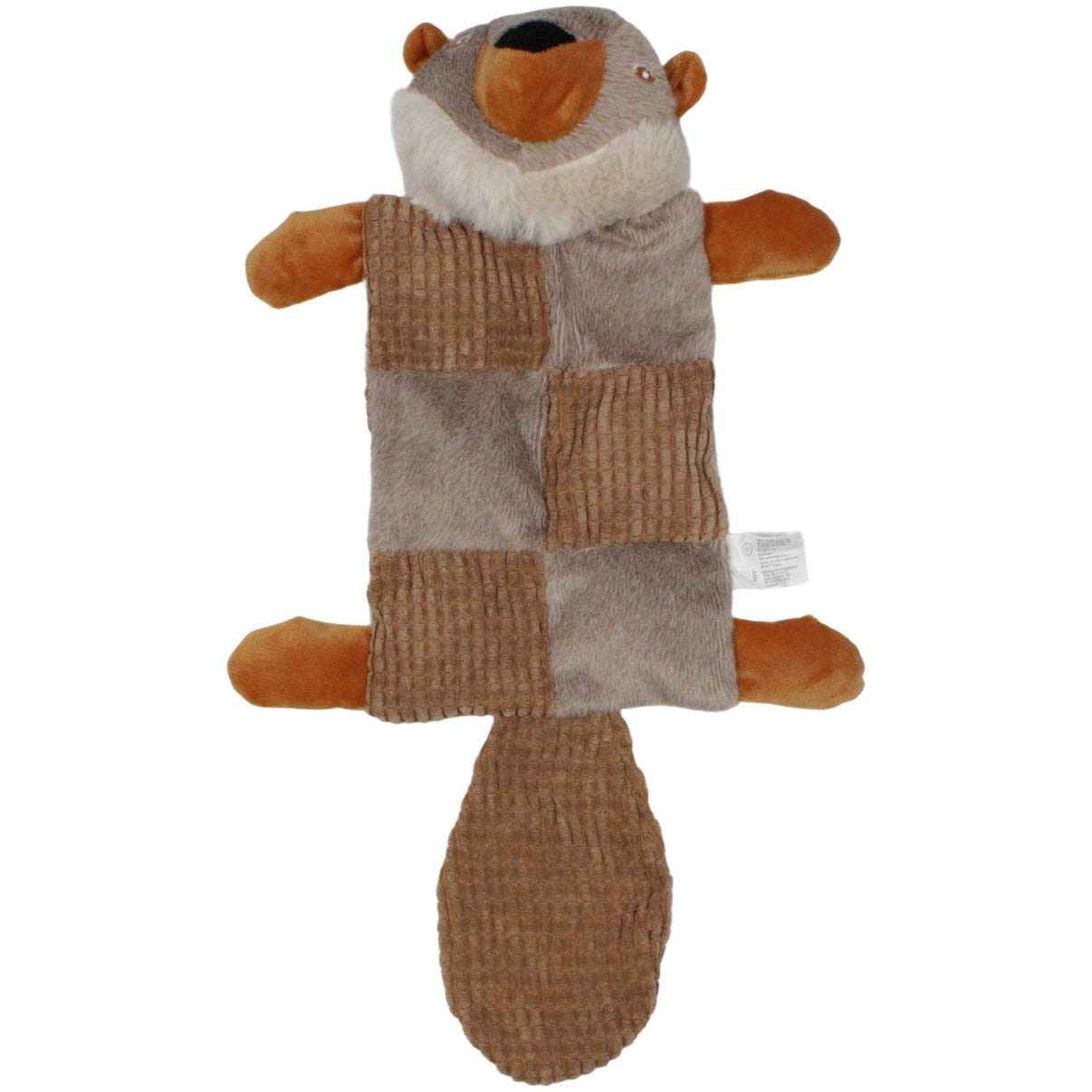 123000020068 TEDI Biber mit Quietscher & Knisterschwanz Hundespielzeug Kumpel Leo 42cm Beige Biber