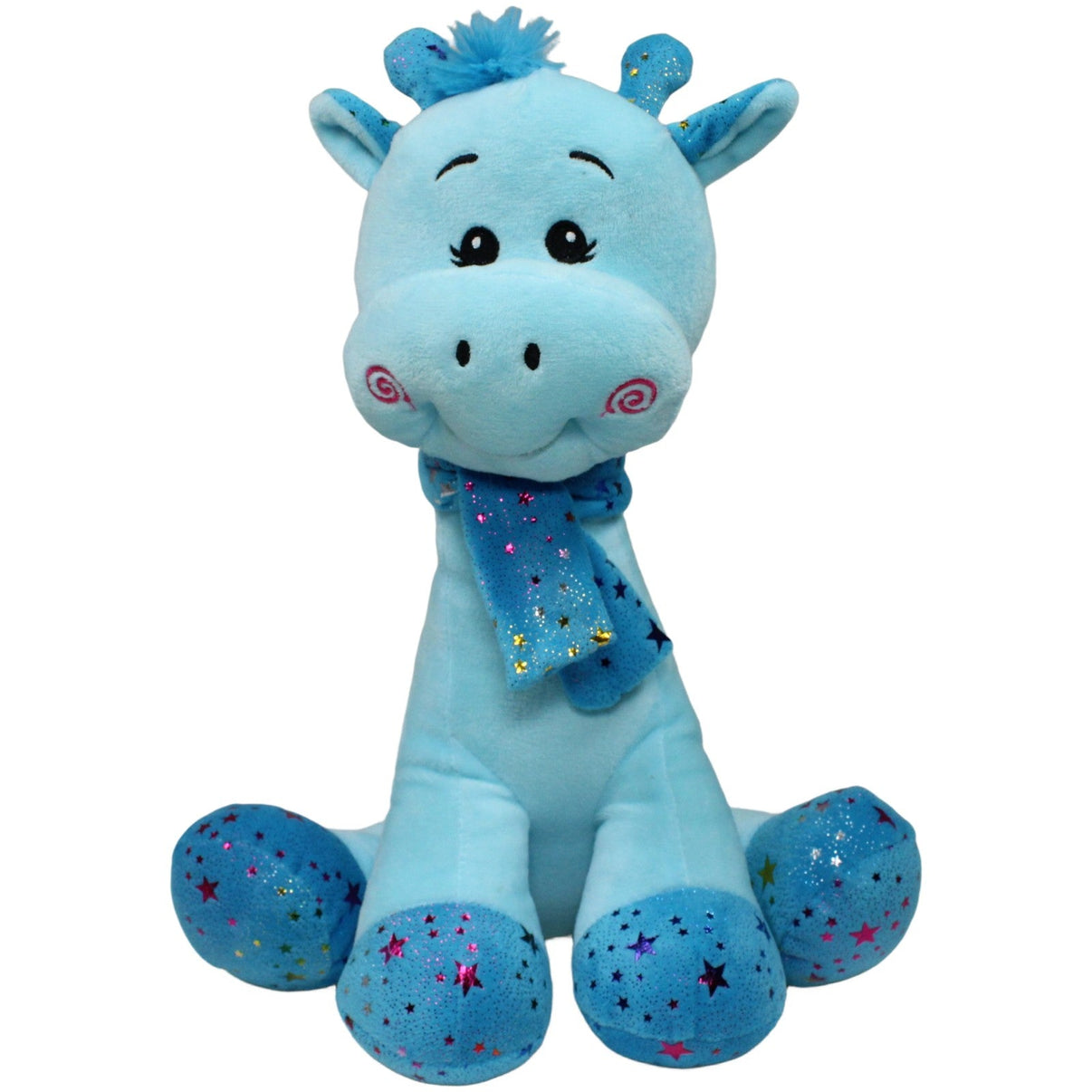 123000020673 Morgenroth Große Giraffe mit Schal, blau Kuscheltier Kumpel Leo 35cm Blau ebay - 20 - stofftiere