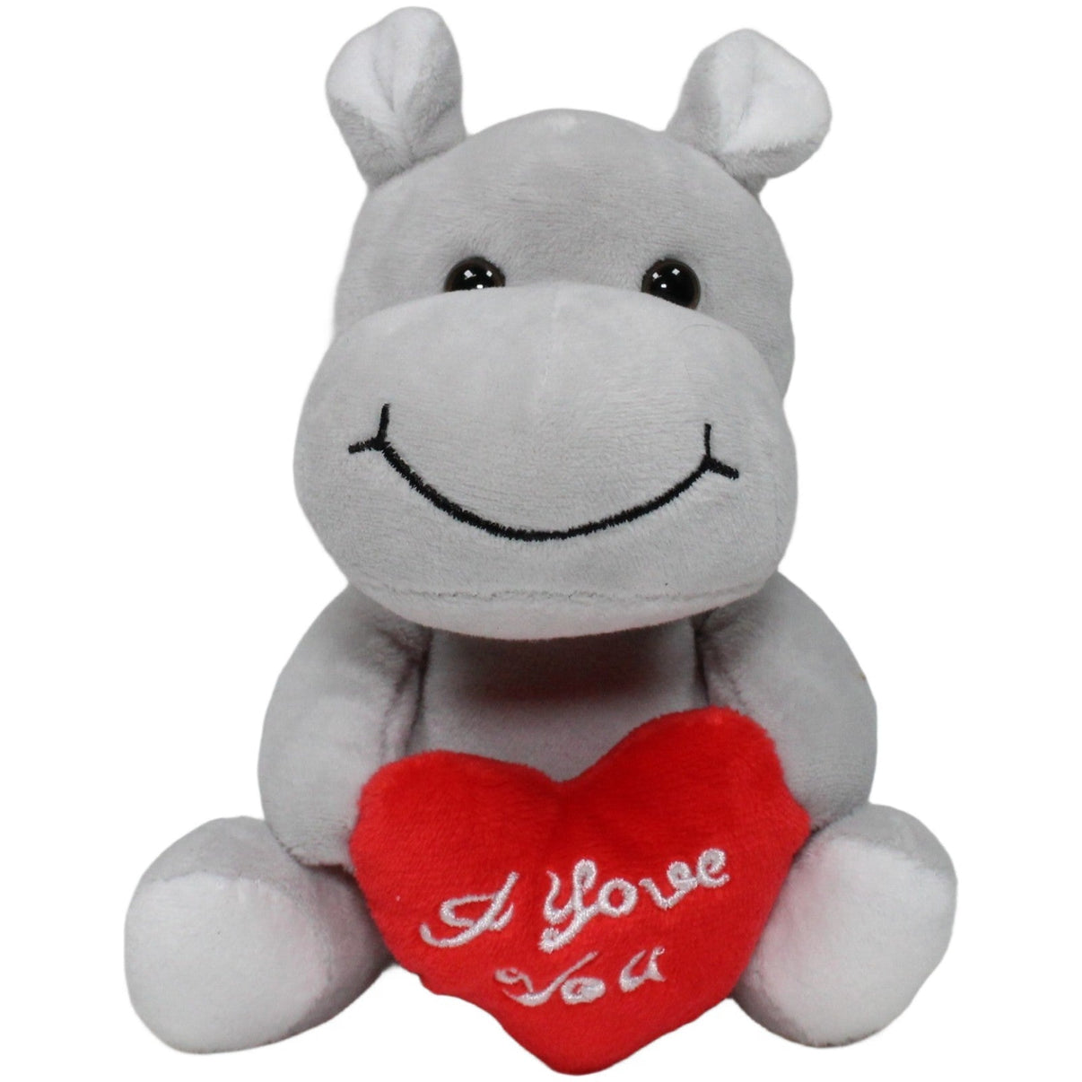 123000020721 ROSSMANN IDEENWELT, kleines Nilpferd mit Herz "I love you" Kuscheltier Kumpel Leo 17cm ebay - stofftiere Gebraucht