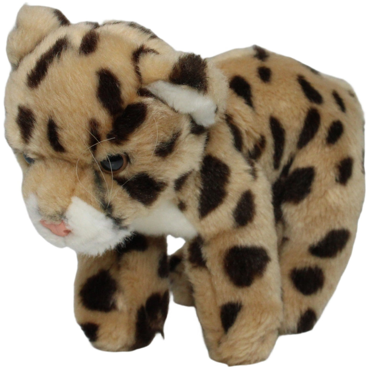 123000020763 Uni - Toys Leosco, Leopardenbaby stehend Kuscheltier Kumpel Leo 25cm Beige Braun