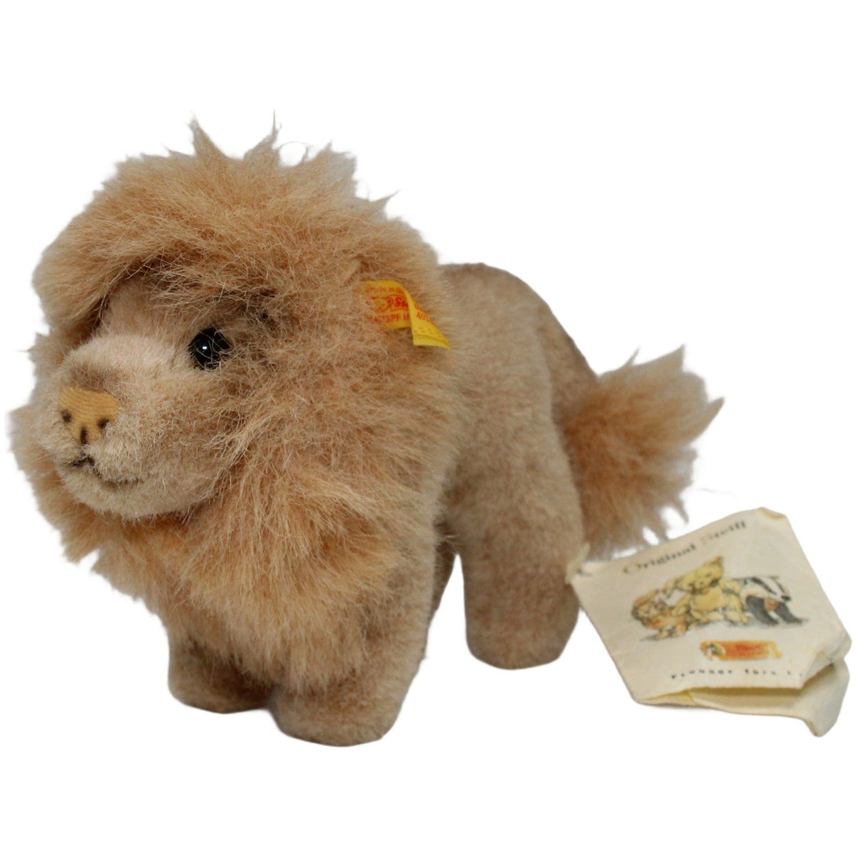 123000020775 Steiff Kleiner Löwe Leo (040801) Kuscheltier Kumpel Leo 15cm _Vintage_ Beige