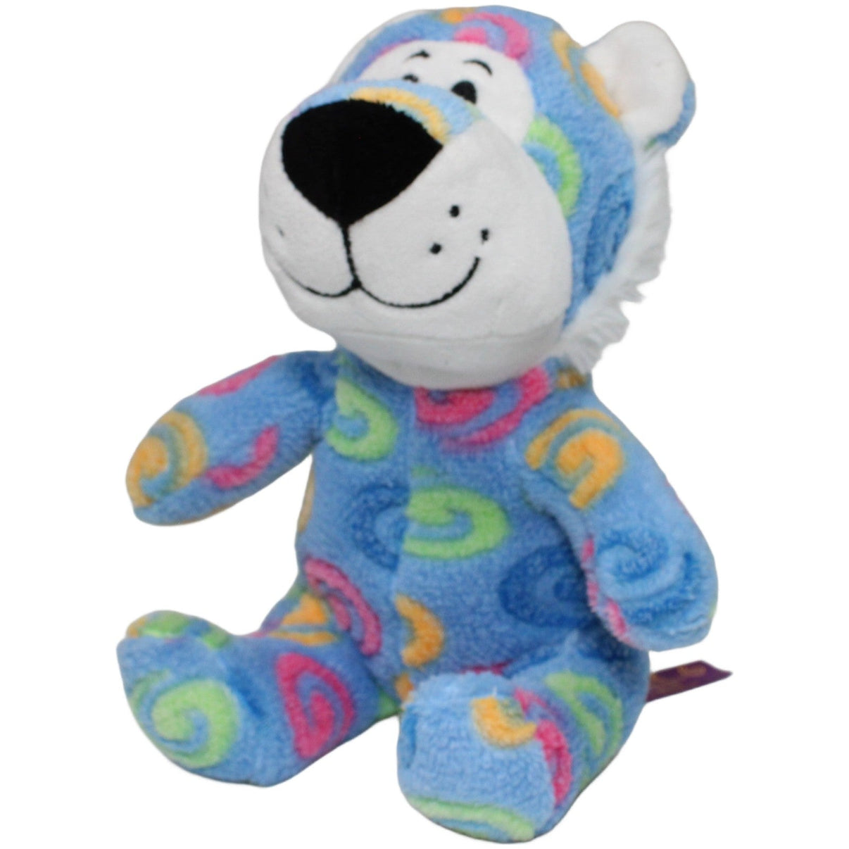 123000020800 Whitehouse Leisure PAWS, Blauer Tiger mit bunten Spiralen Kuscheltier Kumpel Leo 27cm Blau ebay - stofftiere