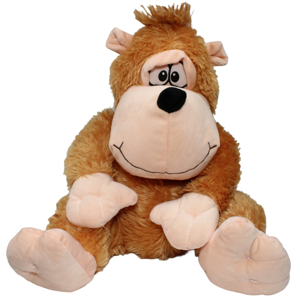 123000020867 Daffi Hellbrauner XL Affe, sitzend Kuscheltier Kumpel Leo 40cm Affe Beige