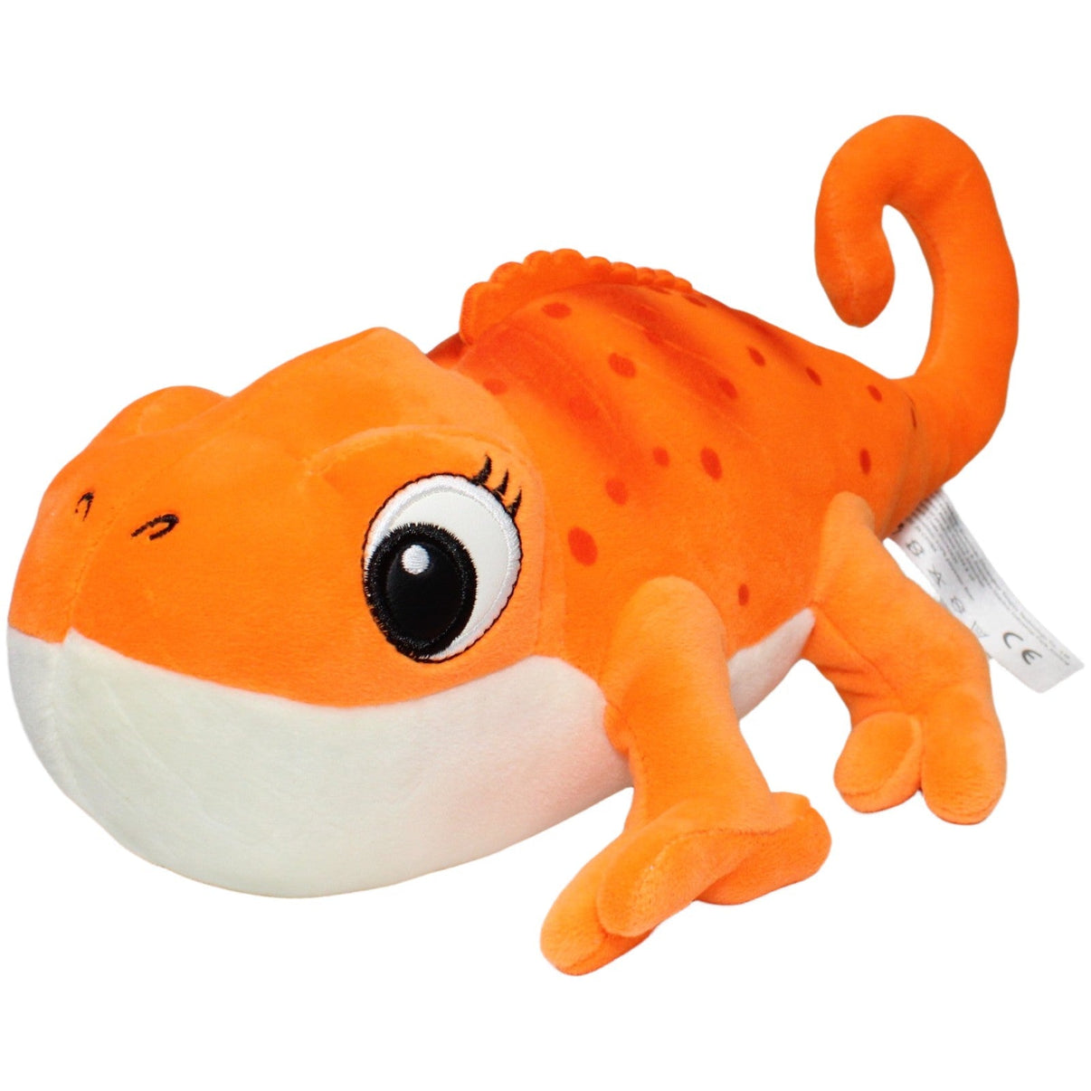 123000021033 Unbekannt Squishy Chamäleon, orange Kuscheltier Kumpel Leo 30cm Beige Chamäleon