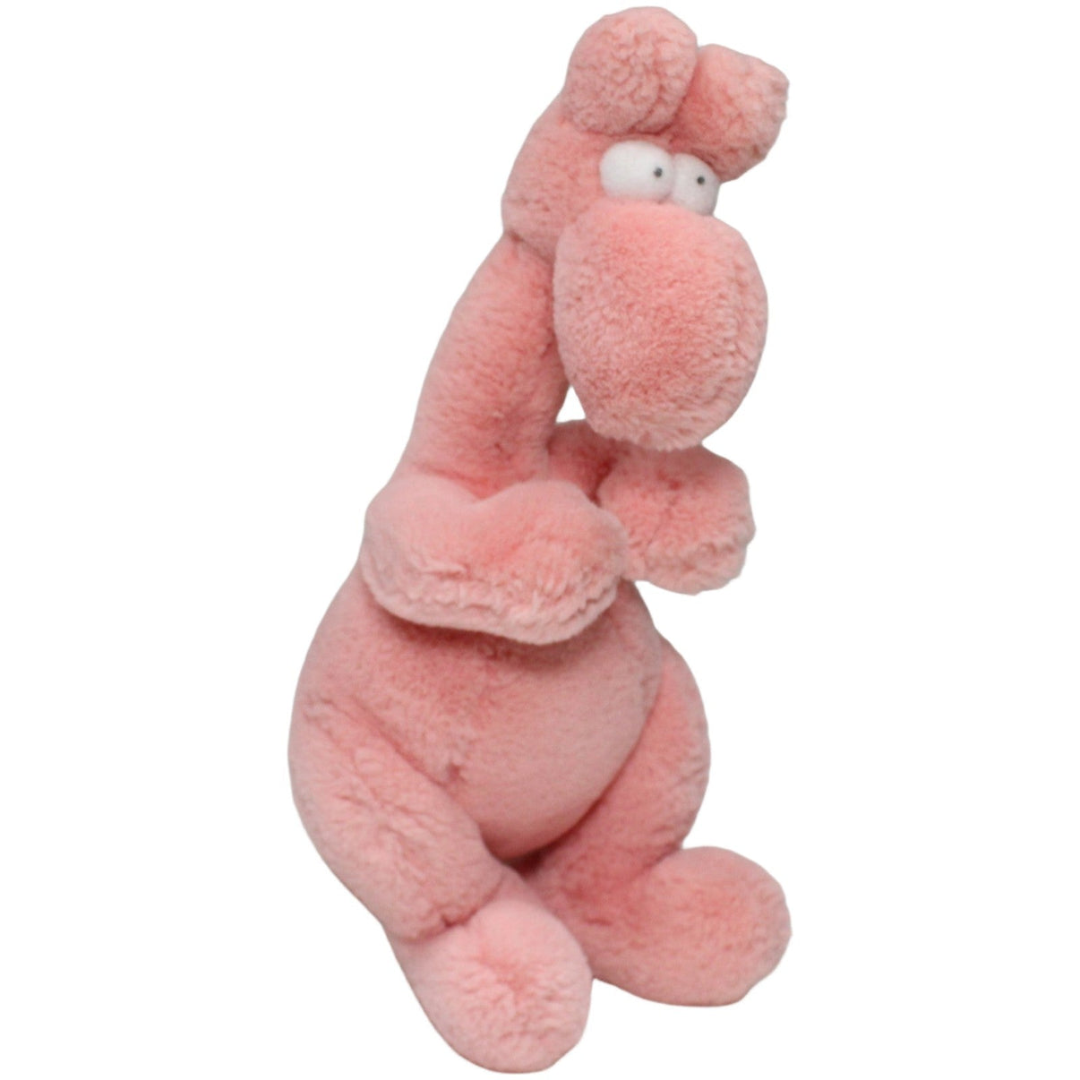 123000021278 HEYE Guillermo Mordillo, rosa Känguru Baby Kuscheltier Kumpel Leo 20cm _Vintage_ ebay - stofftiere