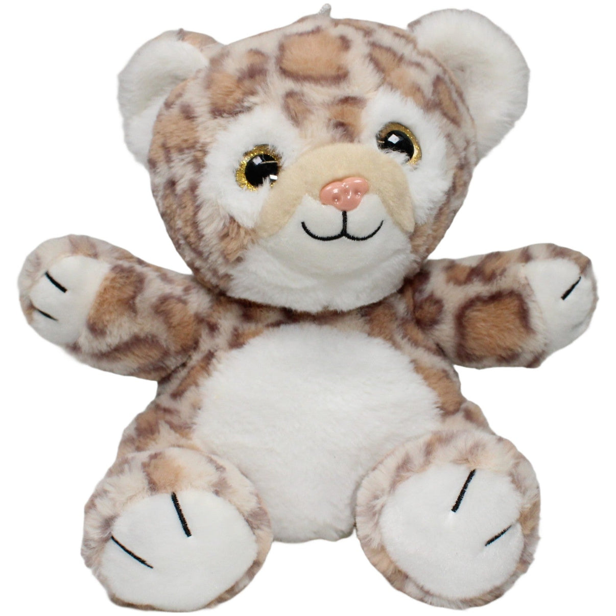 123000021608 Morgenroth Süßes Leopardenbaby, sitzend Kuscheltier Kumpel Leo 30cm Beige Braun