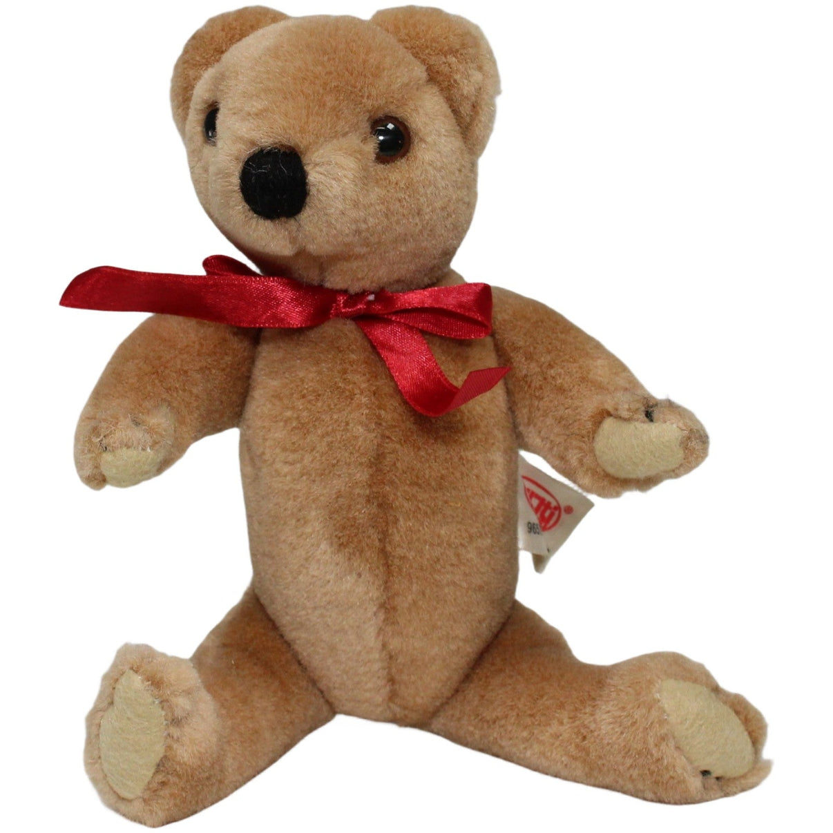 123000021700 PLÜTI nova Kleiner Teddybär mit beweglichen Gliedern Kuscheltier Kumpel Leo 19cm _Vintage_ Braun