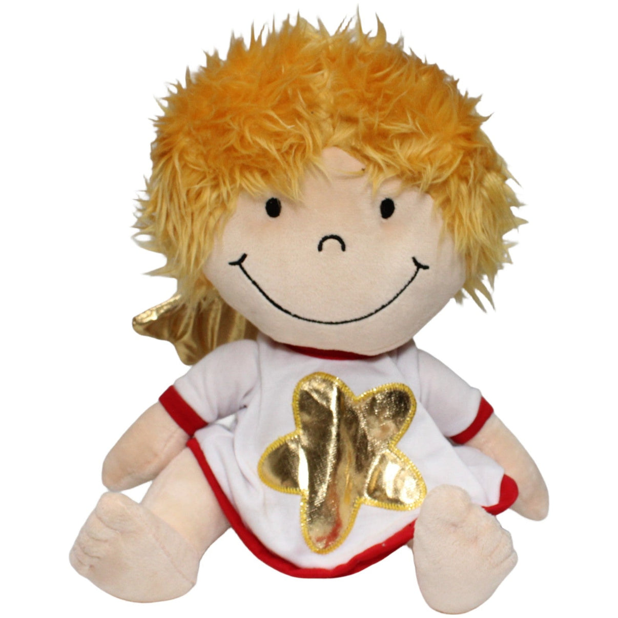 123000021715 Unbekannt Engel mit Sternkleid & goldenen Flügeln, sitzend Plüschfigur Kumpel Leo 30cm Beige ebay - 20 - stofftiere