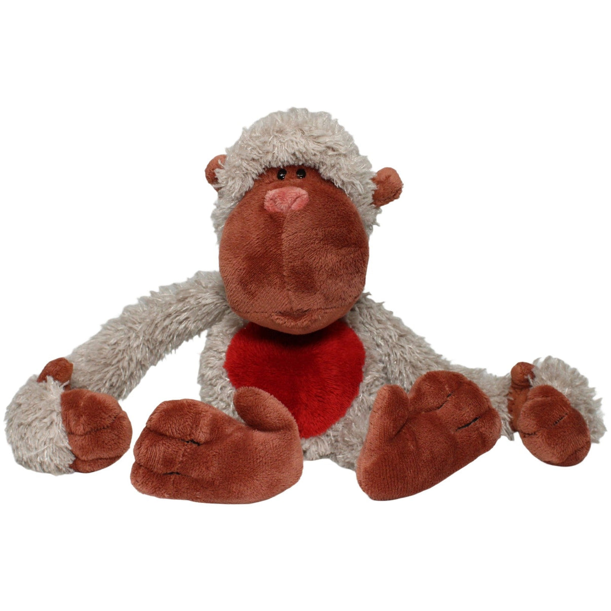 123000022041 NICI Affe Mona mit Herz Kuscheltier Kumpel Leo 30cm _Vintage_ Affe