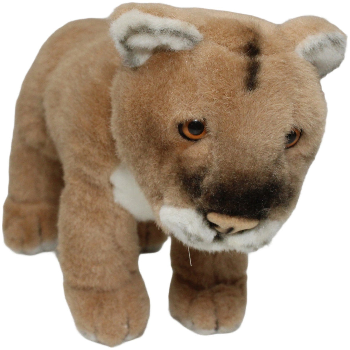 123000022087 Althans Club Schöner Berglöwe, stehend Kuscheltier Kumpel Leo 30cm _Vintage_ Beige