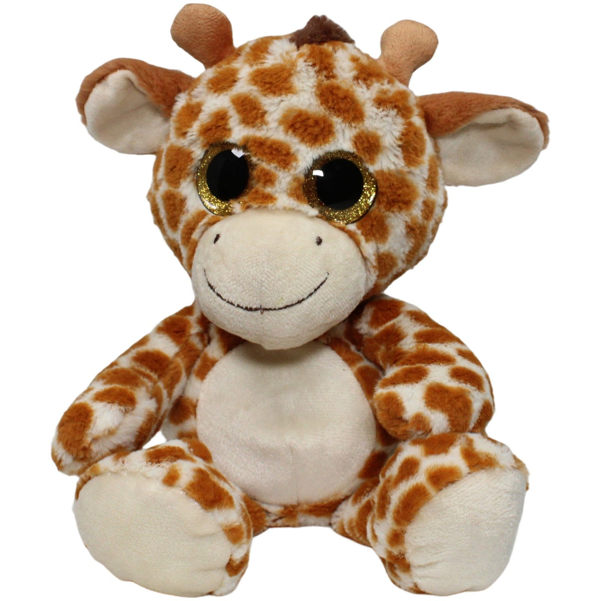 123000022207 Sunkid Süße Schlenker - Giraffe mit Glitzeraugen Kuscheltier Kumpel Leo 35cm Beige Braun