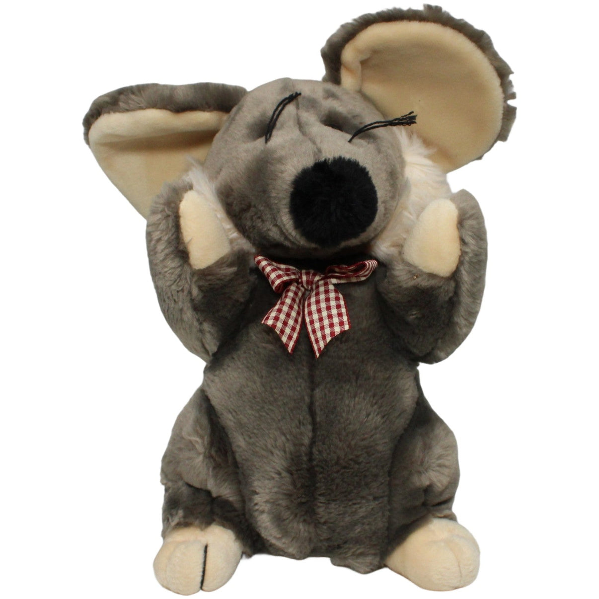123000022243 Centor Warenhandel Süße Maus mit Schleife Ganzkörper - Handpuppe Kumpel Leo 28cm Beige ebay - stofftiere