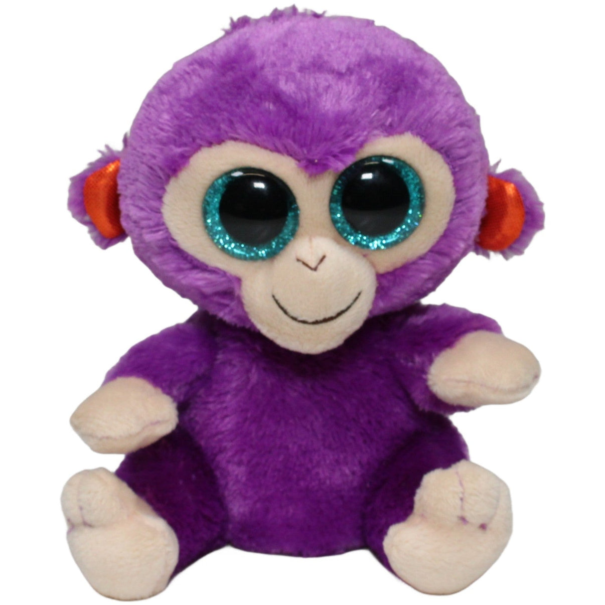 123000022249 TY Affe Grapes, lila Kuscheltier Kumpel Leo 16cm Affe Beige