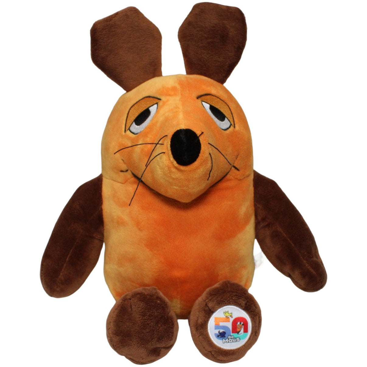 123000022271 Schmidt Die Maus aus Sendung mit der Maus 50 Jahre XL Kuscheltier Kumpel Leo 45cm Braun Charakter