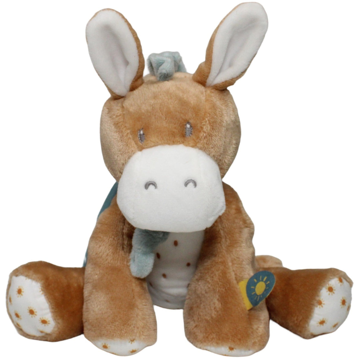 123000022382 Nattou Brauner Esel Leo Spieluhr Kumpel Leo 27cm _Wieder Da_ Beige