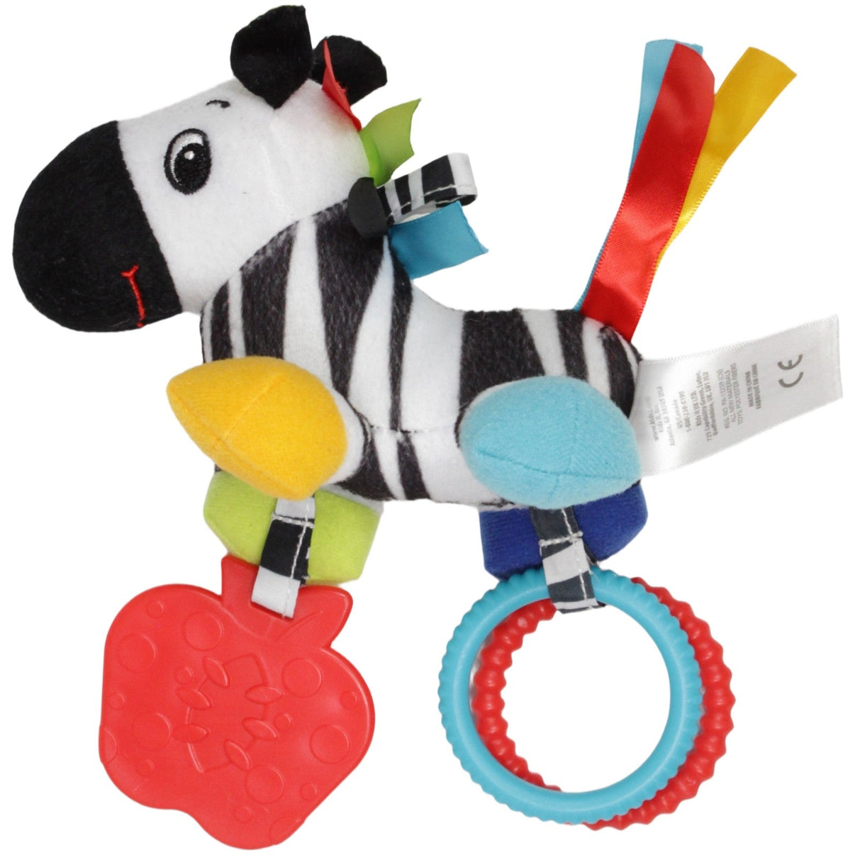 123000022928 Kids II Zebra Activity - Kuscheltier Kumpel Leo 15cm _Vintage_ Activity - Kuscheltier