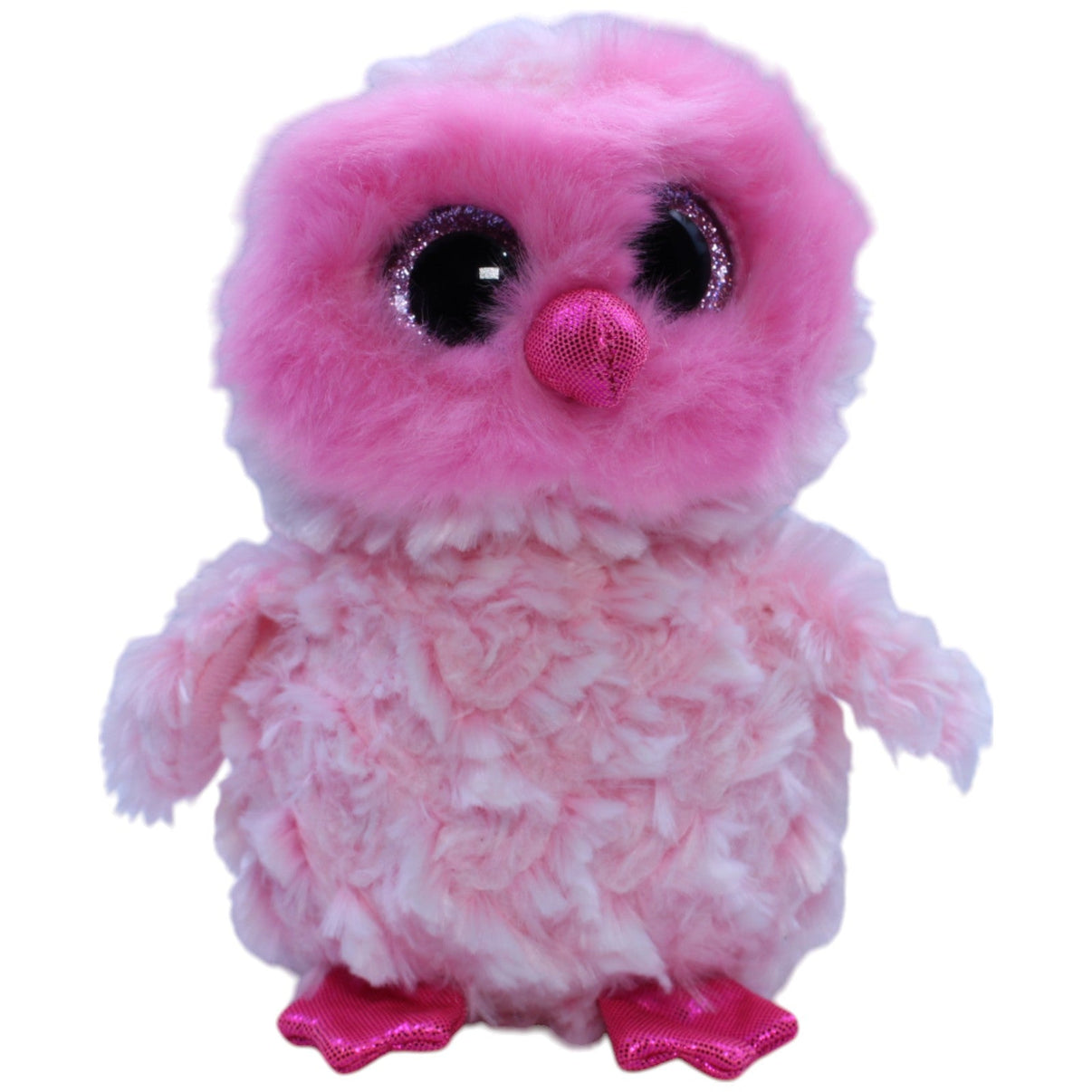 12310006 TY Kleine Eule Twiggy, rosa Kuscheltier Kumpel Leo Gebraucht
