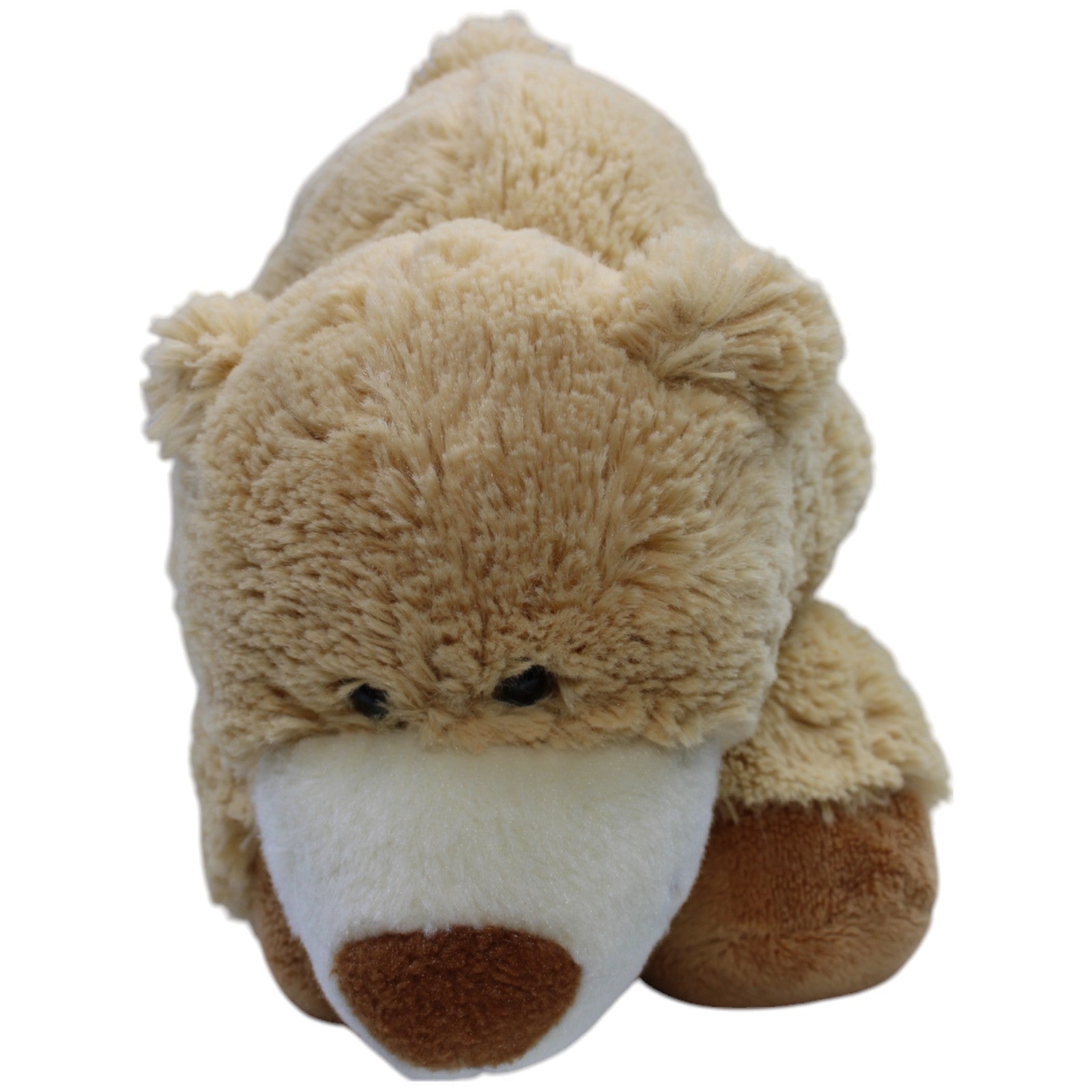 12310046 Unbekannt Superweicher hellbrauner Teddybär, liegend Kuscheltier Kumpel Leo Bär Gebraucht Teddy