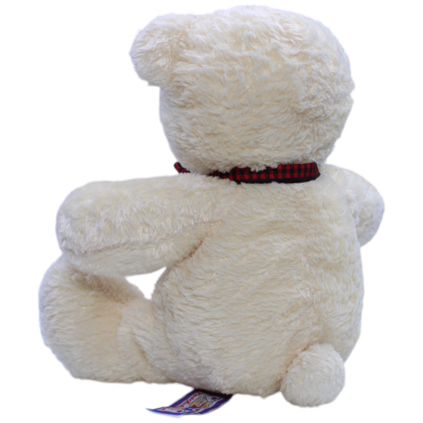 12310055 Kuschelwuschel Teddybär mit karierter Schleife, sitzend Kuscheltier Kumpel Leo Bär Gebraucht Teddy