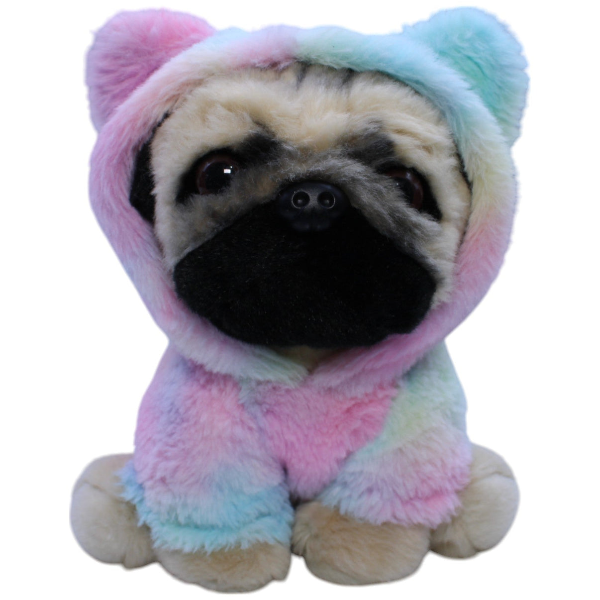 12310106 GUND Mops, Doug the Pug in Regenbogen - Outfit Kuscheltier Kumpel Leo Gebraucht