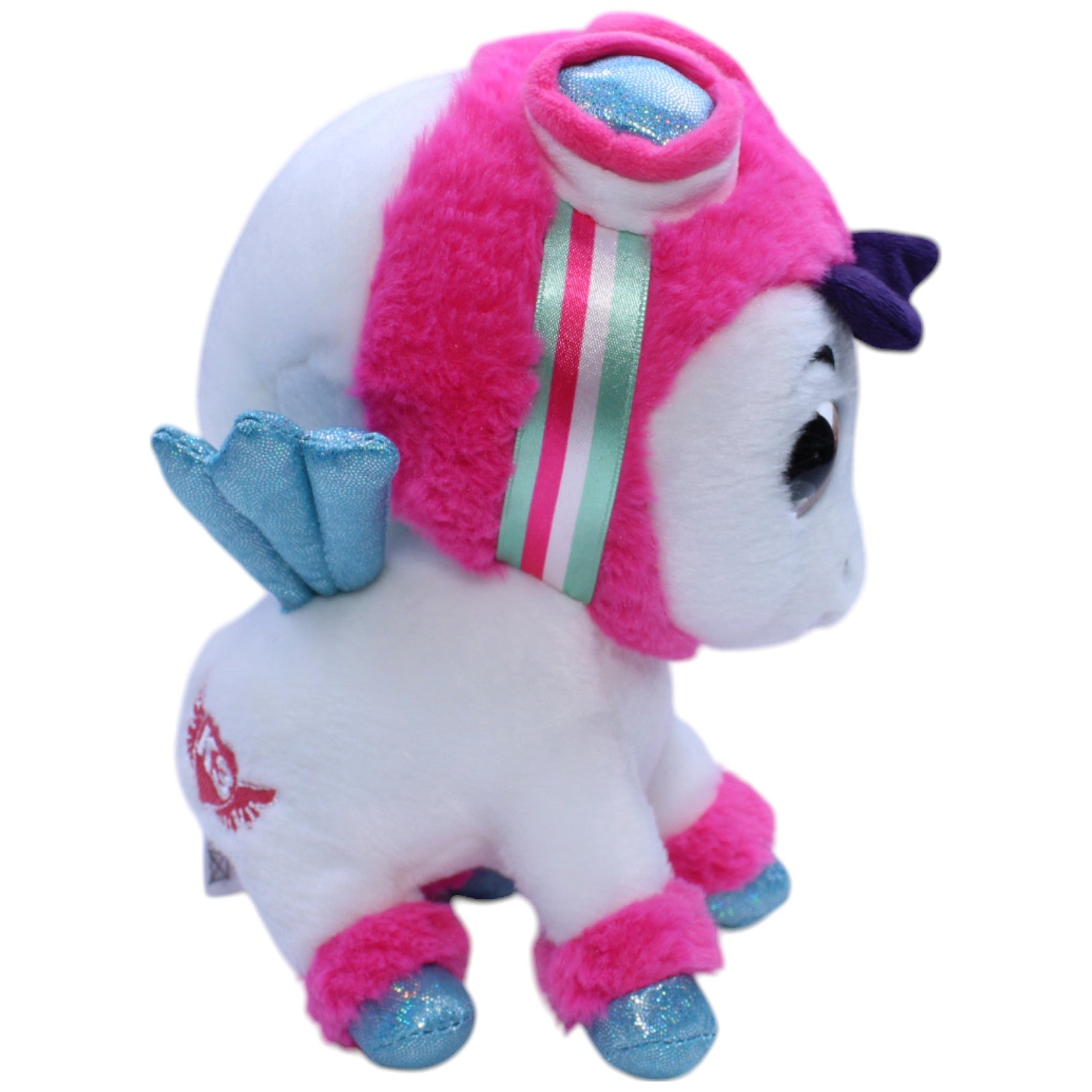 12310107 Studio 100 K3, Pegasus mit Fliegerbrille Kuscheltier Kumpel Leo Einhorn Gebraucht Pferd